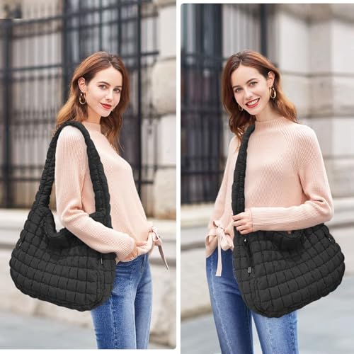 Bolso tipo Tote acolchado ligero para hombro miniatura 6