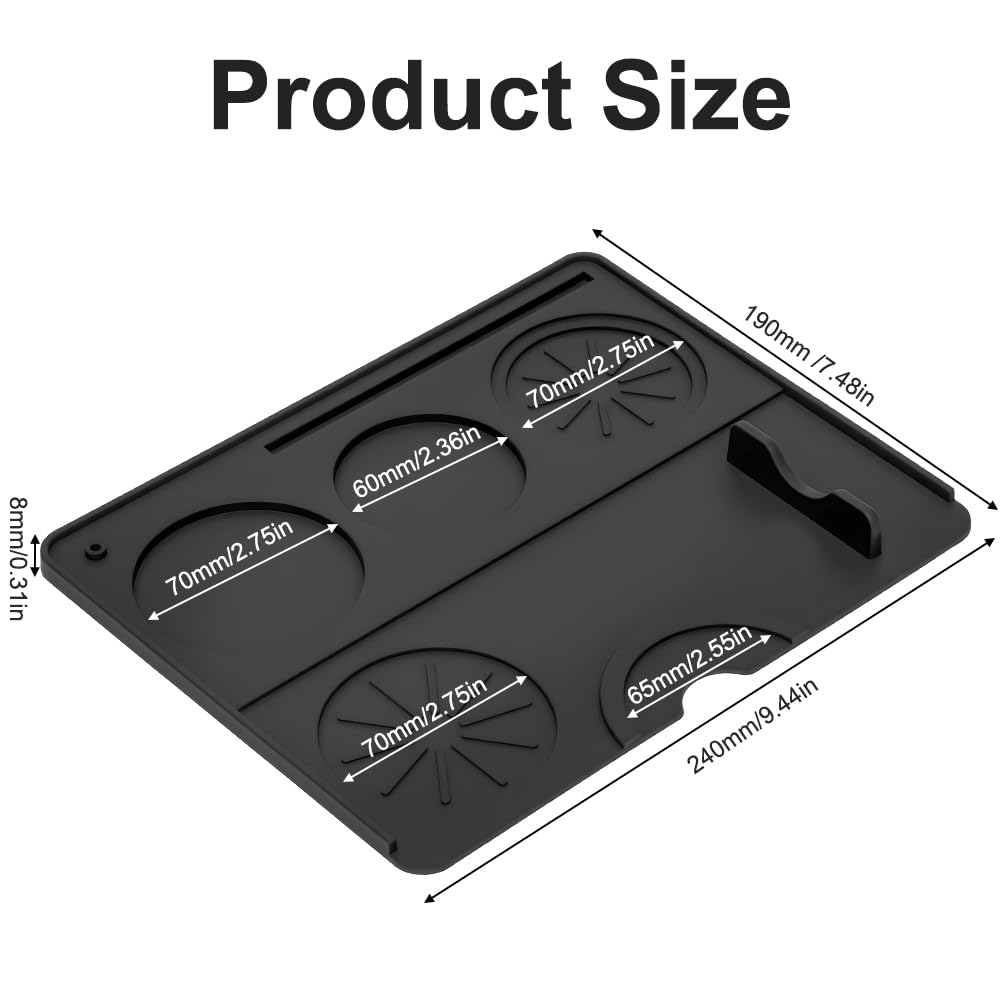 Haofy Tappetino In Silicone Per Pressino Caffè - Antiscivolo E Alimentare - 3