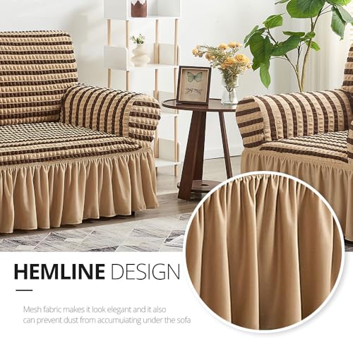 NICEEC Loveseat Covers Washable Love Seat Couch Covers Slipcover with Skirt by NICEEC - Used condition - Image 4