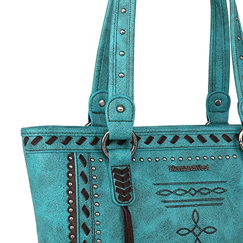 Image of Montana West Spiritual Collection Western Tote Bag for Women Vegan Leather Shoulder Handbag with Wallet