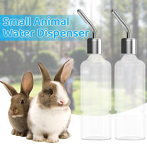JVHLOV Rodent Water Bottle, Hamster Water Bottle, Hanging Rodent Drinker, No Drips, for Small Animal Squirrel, Rabbit - Image 3