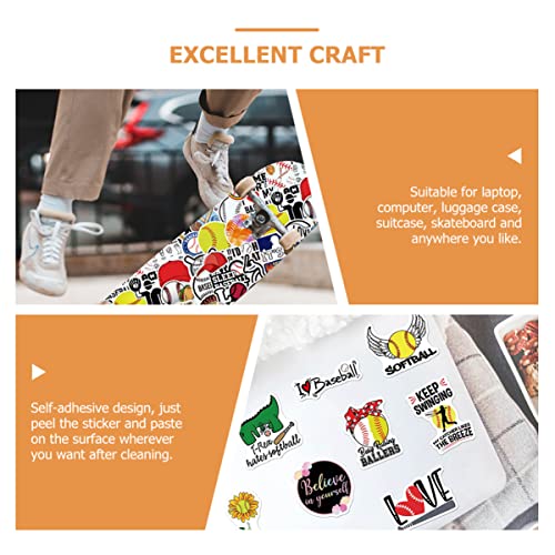 DIKACA Softball Scrapbooking Vinil Planner Presentes DIY Graffiti Laptop Garrafa Adesivos Água Decor