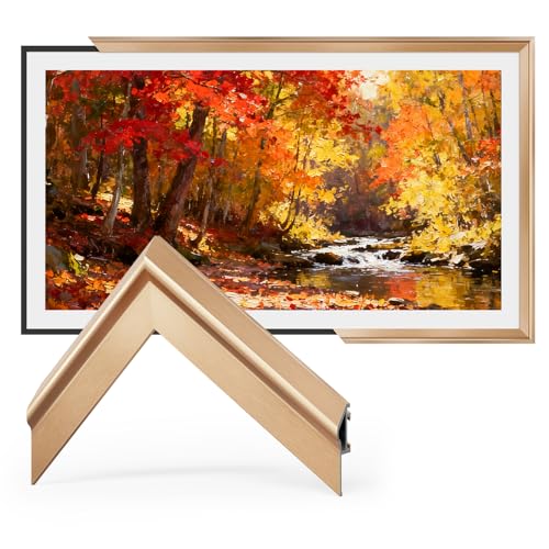VueFrame TV Frames 55” Deco Alloy Bezel Only for Samsung The Frame TVs, Modern & Minimalist Styles from TV to Art, Interchangeable Bezels for Home Decor, Easy Installation (Fits 2021-2026 Frame TVs)