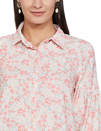 Image of Amazon Brand - Eden & Ivy Women Crepe 3 /4 Sleeve Regular Fit Shirt (Available in Plus Sizes)
