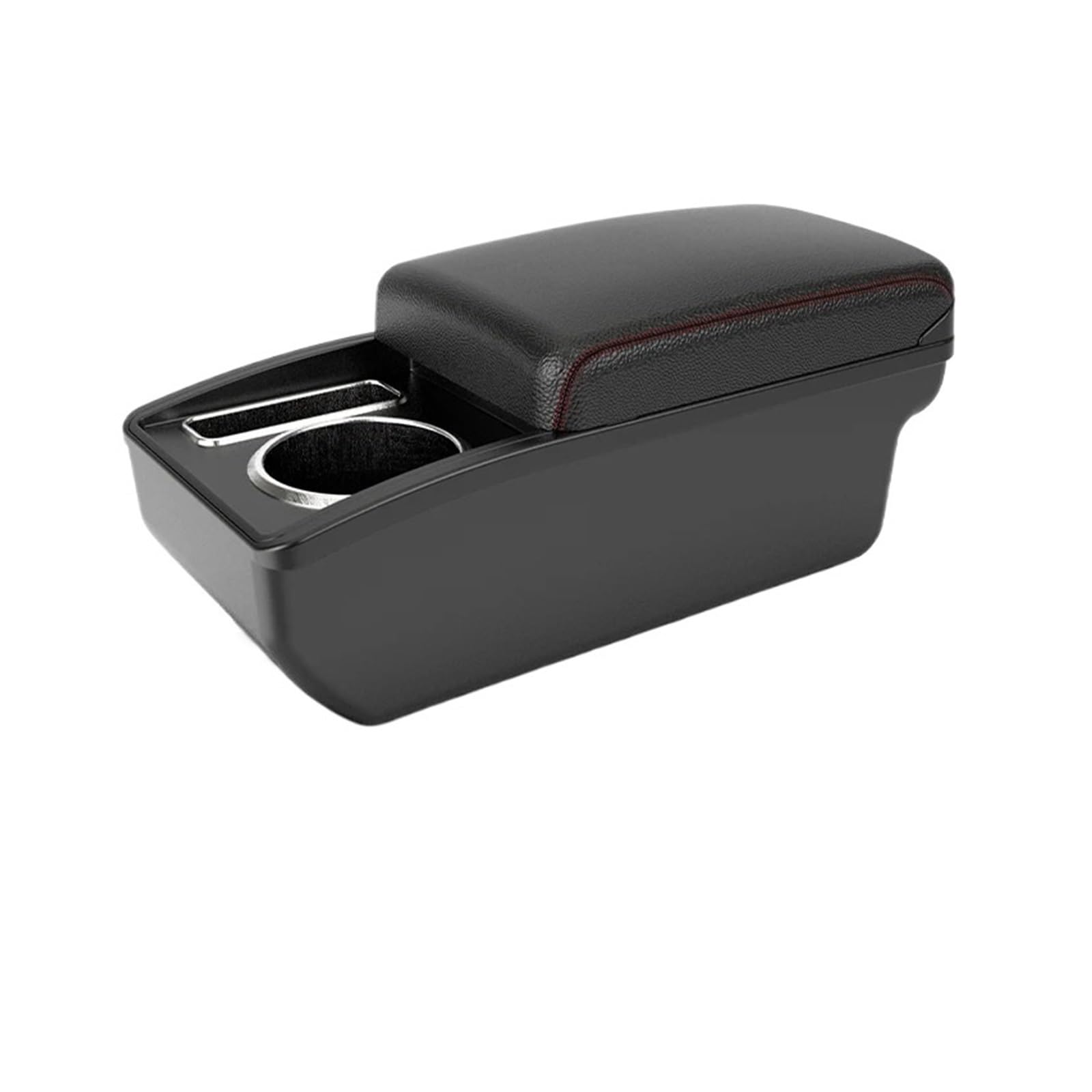 Umdjju A1 Black Red No Usb For Peugeot 207 Armrest Box Car Central Storage Interior Dedicated Retrofit Accessories Car Centre Console Armrest Box(A1 Black Red No Usb)