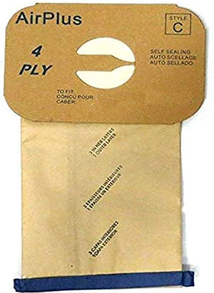 Vacuum Cleaner Bag Type C Replacement Part For Electrolux L,E G, Super J, Golden J, Silverado, Diamond Jubilee, Grand Marquise, ultralux, Epic Models (36Bags) # compare to part 3EL3000001