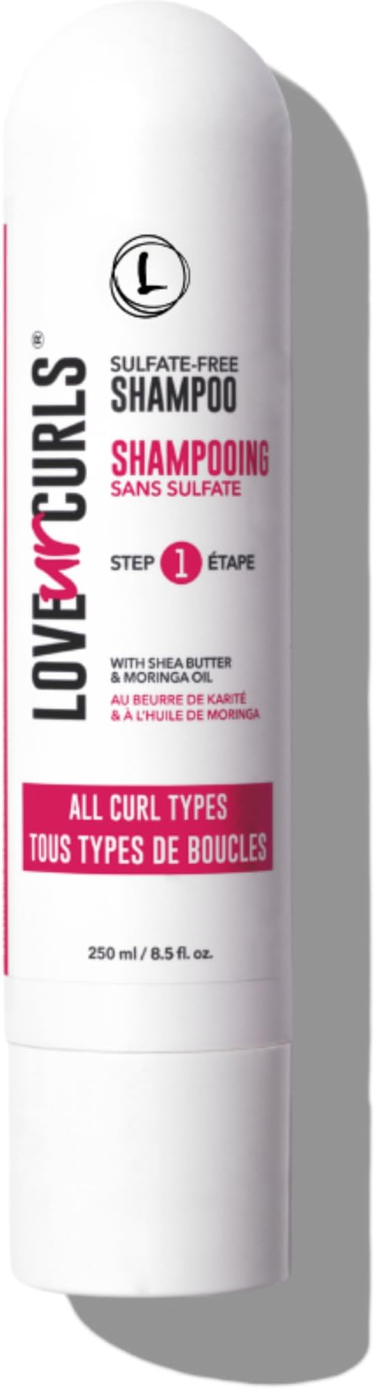 Love Ur Curls Shampoo for Curly, Wavy, Kinky Coily Hair, 8.5 oz - Sulfate Free Gentle, Moisturizing Shampoo - Hair Care Products for Soft, Smooth Curl Definition