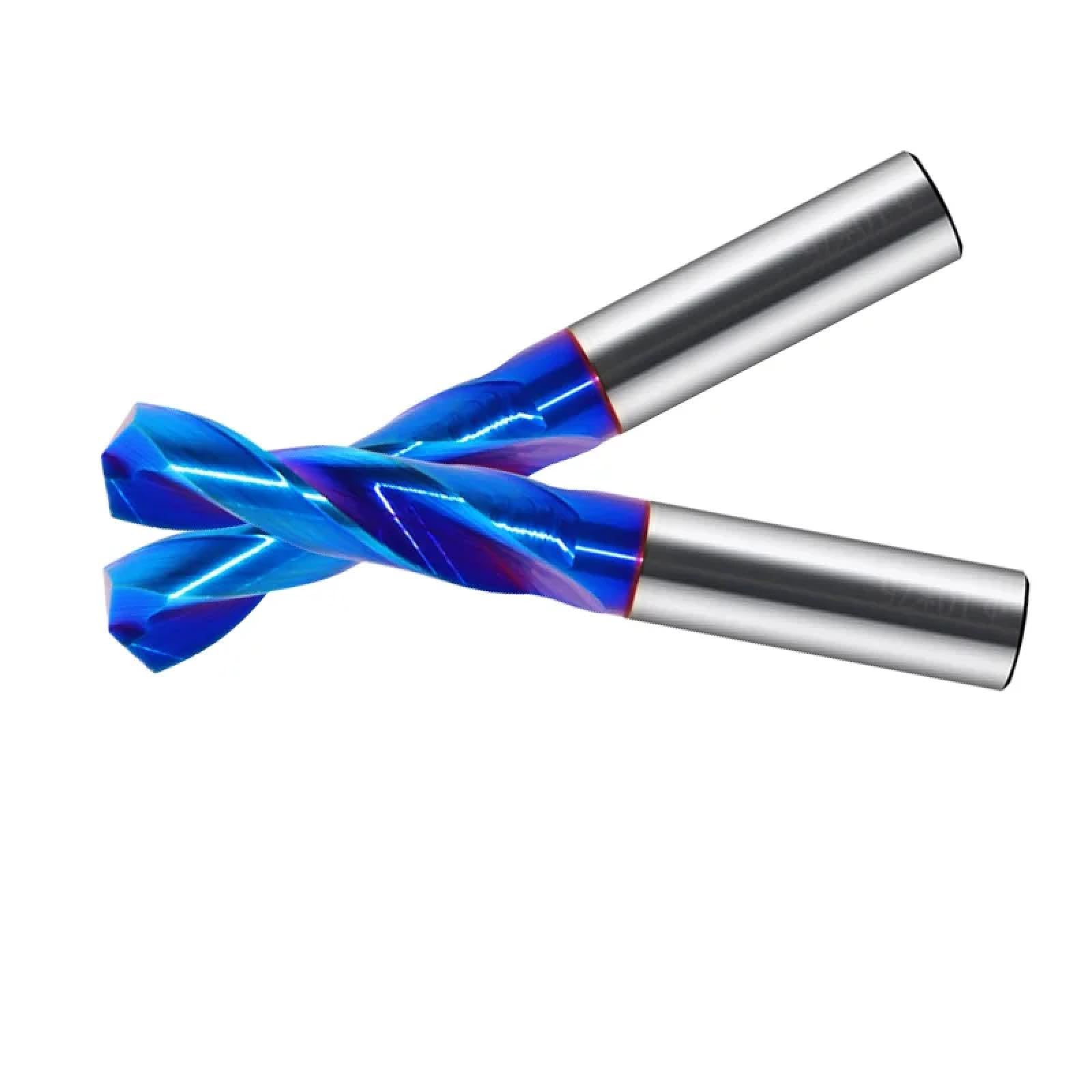 Punte da trapano in carburo Punte da trapano in metallo duro 63 Hrc Punta da trapano in acciaio al tungsteno per lavorazione dei metalli Utensile da foratura per tornio CNC 1-12 mm (7,0X55)