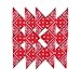 Produktbild H&Y Paisley Bandana Halstuch 100% Baumwolle 14Stk,8Stk 55 x 55 cm Kopftuch Armtuch Mischfarben für Haar, Hals, Kopf Schal Nickituch Vierecktuch (14 Stück/Rot)
