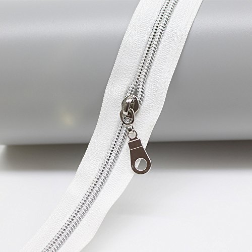 YaHoGa Argento Metallici Nylon Cerniere Lampo 9 m