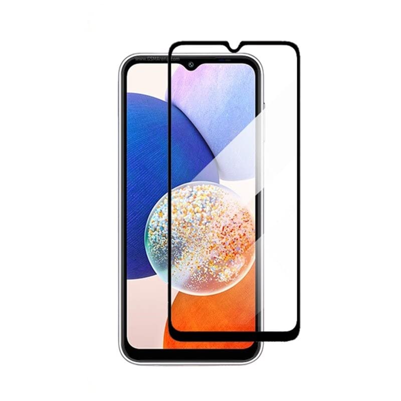 Image of Casodon Tempered Glass Screen Protector Guard for Samsung Galaxy F14 5G - Black