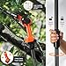 Neulriscn 2 in 1 Cordless Pole Saw & Mini Chainsaw 6 Inch, Cordless Telescopic Chainsaw with 21V Battery and Charger, 2.3m Long Reach, Handheld Electric Pole Saw for Tree Trimming, Branch Cutting