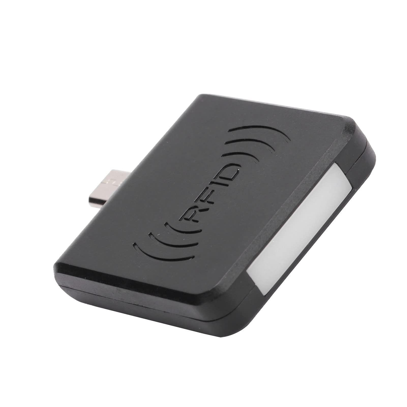 USB Mobile RFID Reader, Mobiltelefon OTG USB Portable Kartenleser Micro USB Schnittstelle UHF RFID Handheld Writer(schwarz)