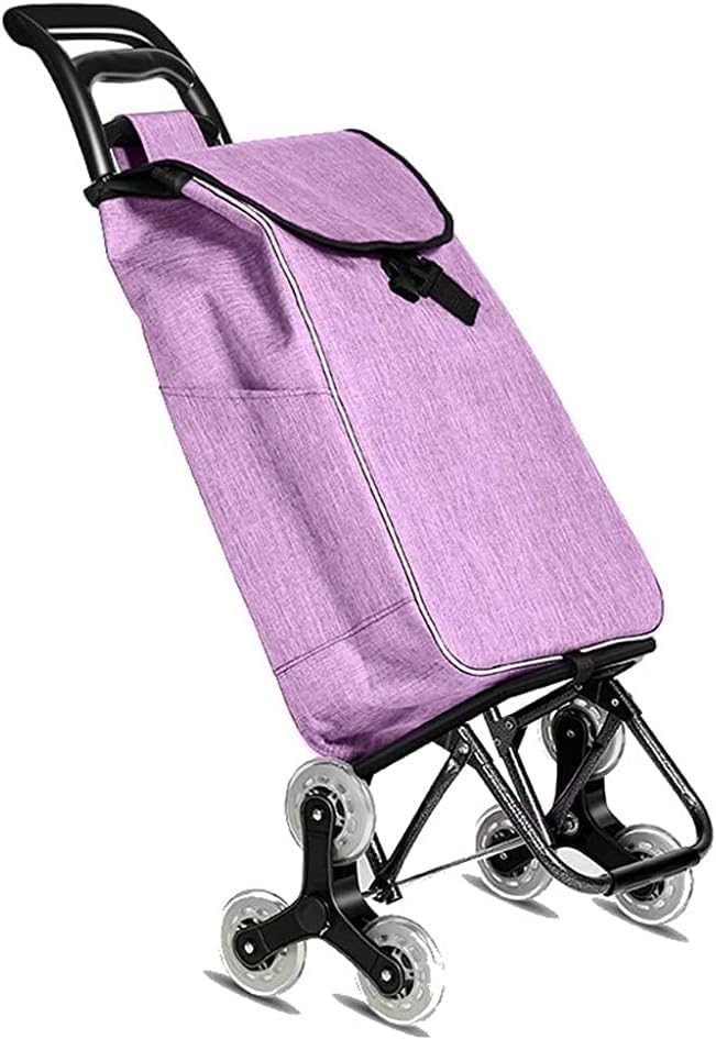 Carrito de compras plegable con 6 ruedas para subir escaleras, impermeable con bolsa de almacenamiento desmontable miniatura 1