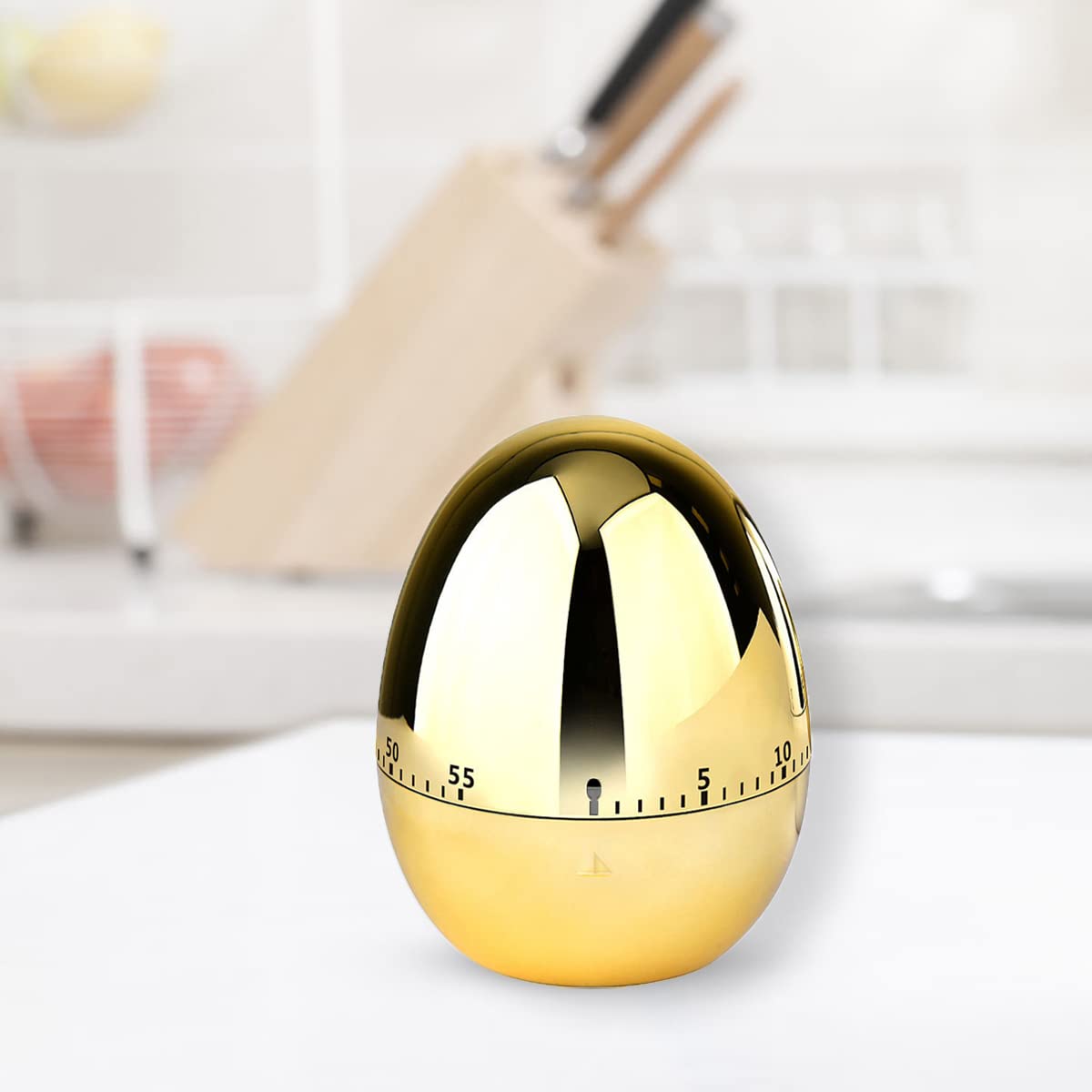 Kitchen Timer,Egg Timer,Kitchen Timers for Cooking,Egg Kitchen Timer Stainless Steel Rotating 60 Minutes Count Down Timer,No Batteries Required Timer,for Kitchen Cooking Work