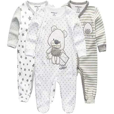 Kiddiezoom Baby Sleepsuit Pack of 3 Cover