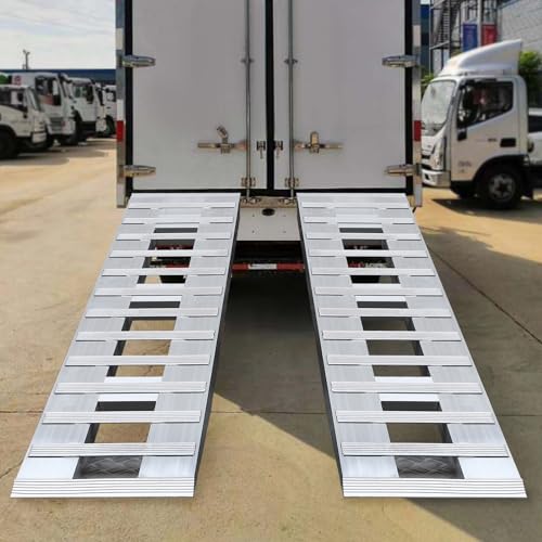 2 rampas de aluminio para remolque de auto, capacidad 6800 lb miniatura 6