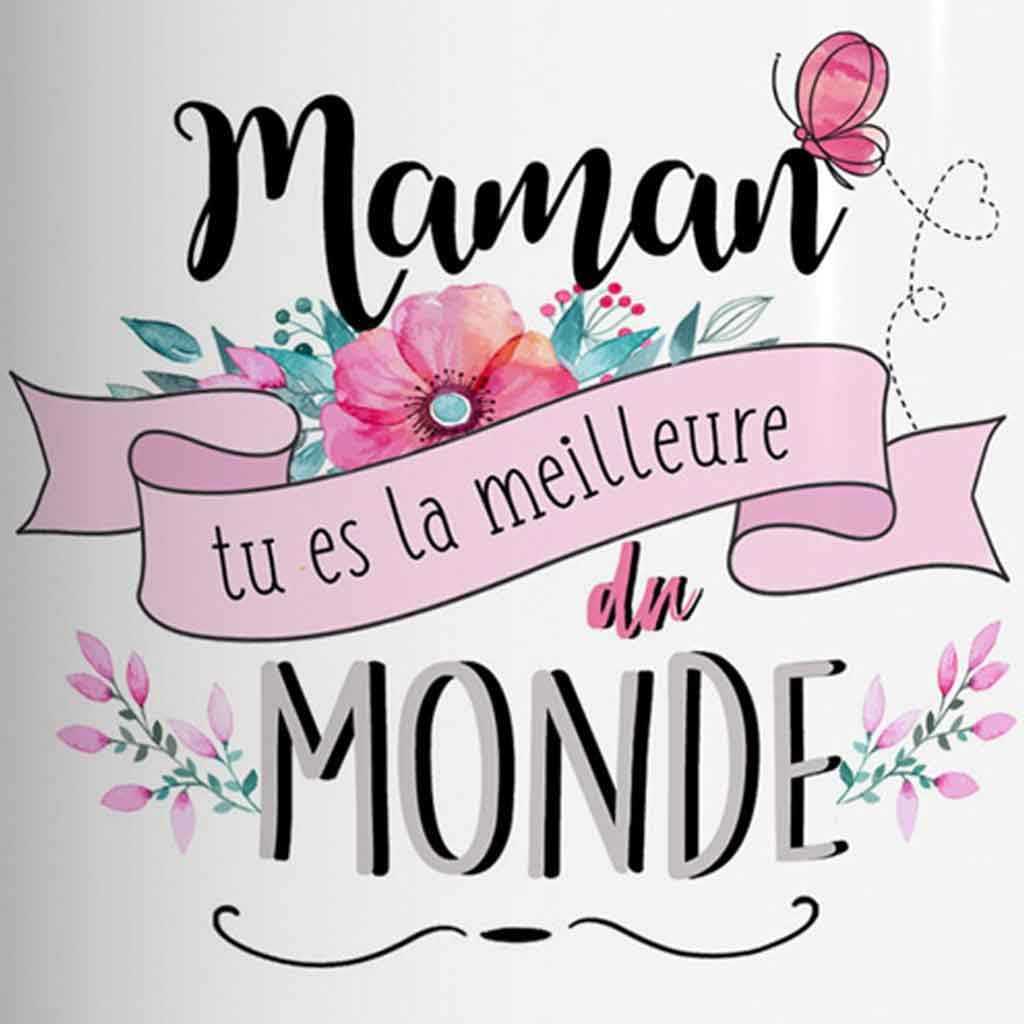 Mug Personnalisé "Meilleure Maman Du Monde" - Céramique Blanche - Neuf Dans Son Emballage