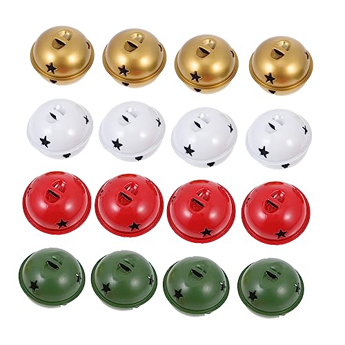 PRETYZOOM Giant Jingle Bells Decorations 50mm Iron Christmas Tree Tinsel Icicles Xmas Tree Hanging Pendants