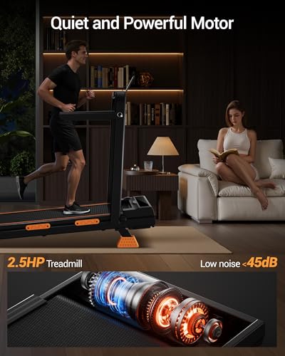 Standing treadmill desk