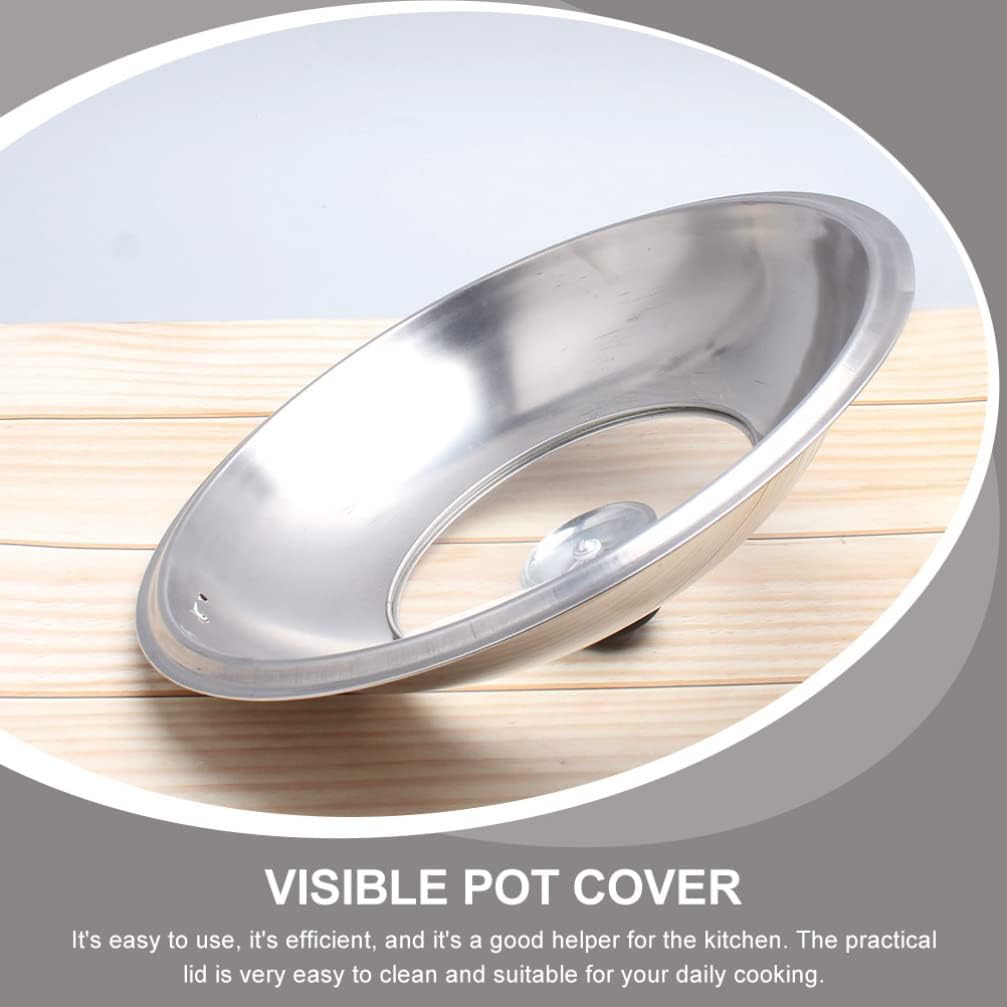Stainless Steel Visible Cooking Pot Cover Lid Multi-functional Kitchen Essential for Home and Restaurant Use Keeps Food Fresh and Temperature