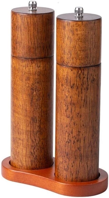 Cylindrical Kitchen Grinder for Black Pepper and Sea Salt, Household Essential for Cooking and Seasoning