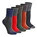 Keaza Womens Cotton Vintage Geometry Bohemian BOHO Novelty Lace Crew Socks 5-pack WD08C1
