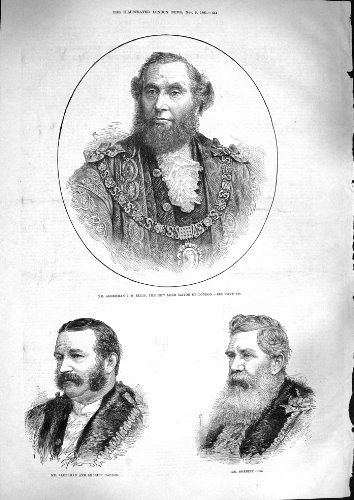 Sheriff 1881 de Alcalde Londres de Ellis del Concejal Hanson Ogg
