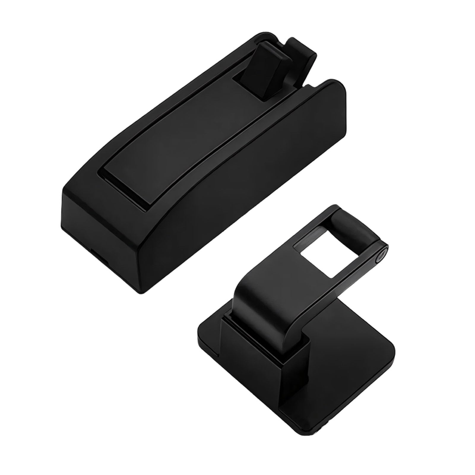 Kaeltsyn Black Modern Aluminum Door Holder Featuring Soft Close Technology And Damage Setup Perfect For Renters Heavy Duty Door Cushion
