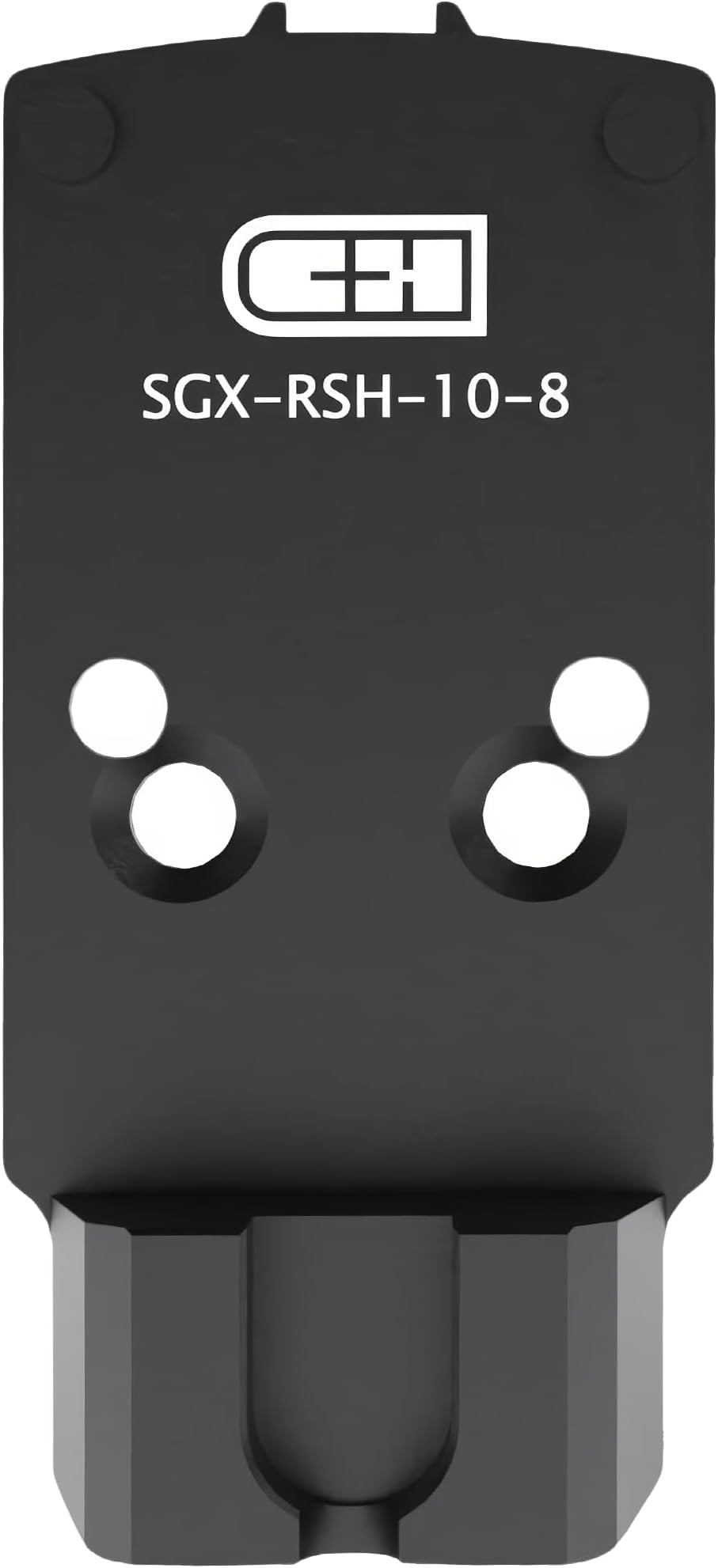 C+H Precision Optics Adapter Plate with 10-8 Rear Sight for SIG P320 Legion (X-Five/M17/M18) with Romeo 1 Pro Optic Ready Cut and Trijicon RMR/SRO, Holosun 407C/507C/508C/508T
