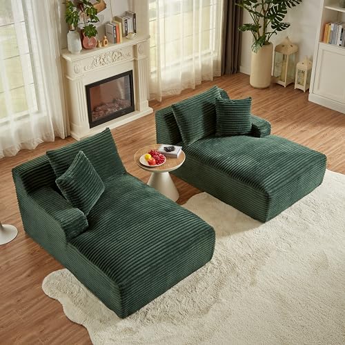 81" Oversized Sectional Double Lounge Chaise Convertible Sleeper ...