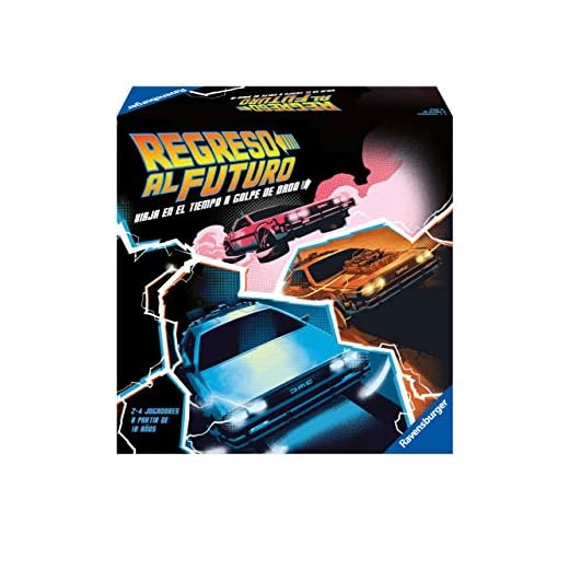 Ravensburger- Back To The Regreso al Futuro, Versión Española, Light Strategy Game, 2-4 Jugadores, Edad Recomendada 10+ años, Multicolor - Dimensiones caja: 27 x 27 x 6 cm