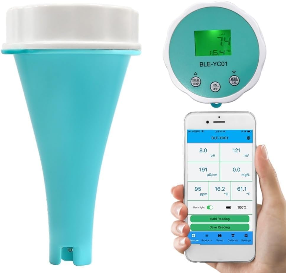Testeur de qualité de l'eau température PH CL EC TDS ORP pour aquarium