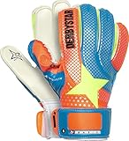 Derbystar Guantes de Portero básicos para Hombre, Basic, Hombre, Color Blau/Orange/Weiß, tamaño 1