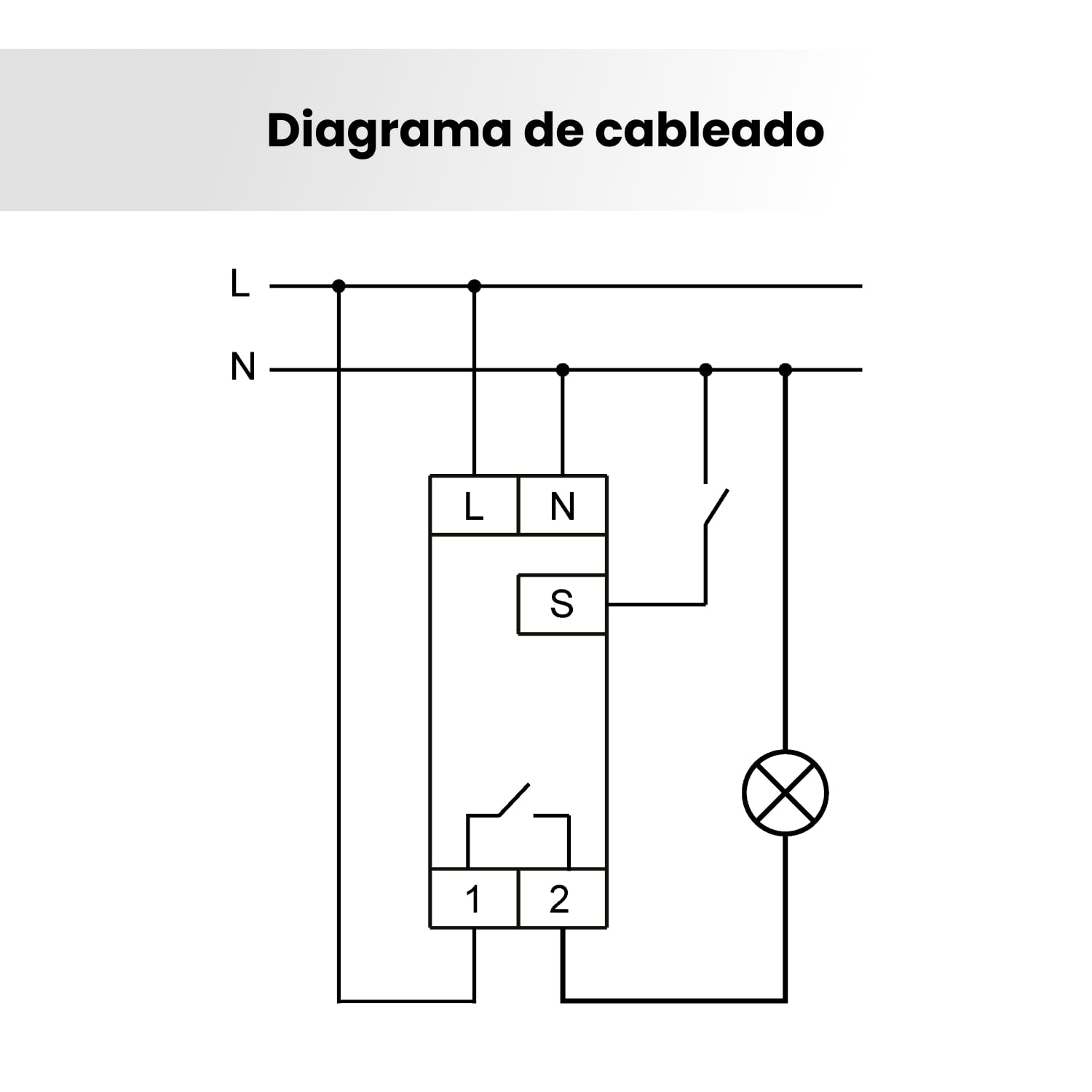 Interruptor horario astronómico Temporizador WiFi 1 Canal DIN