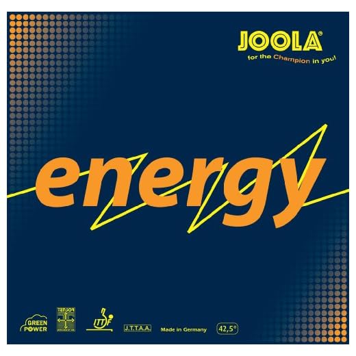 JOOLA Tênis de mesa Energy Green Power borracha (vermelho, máximo)