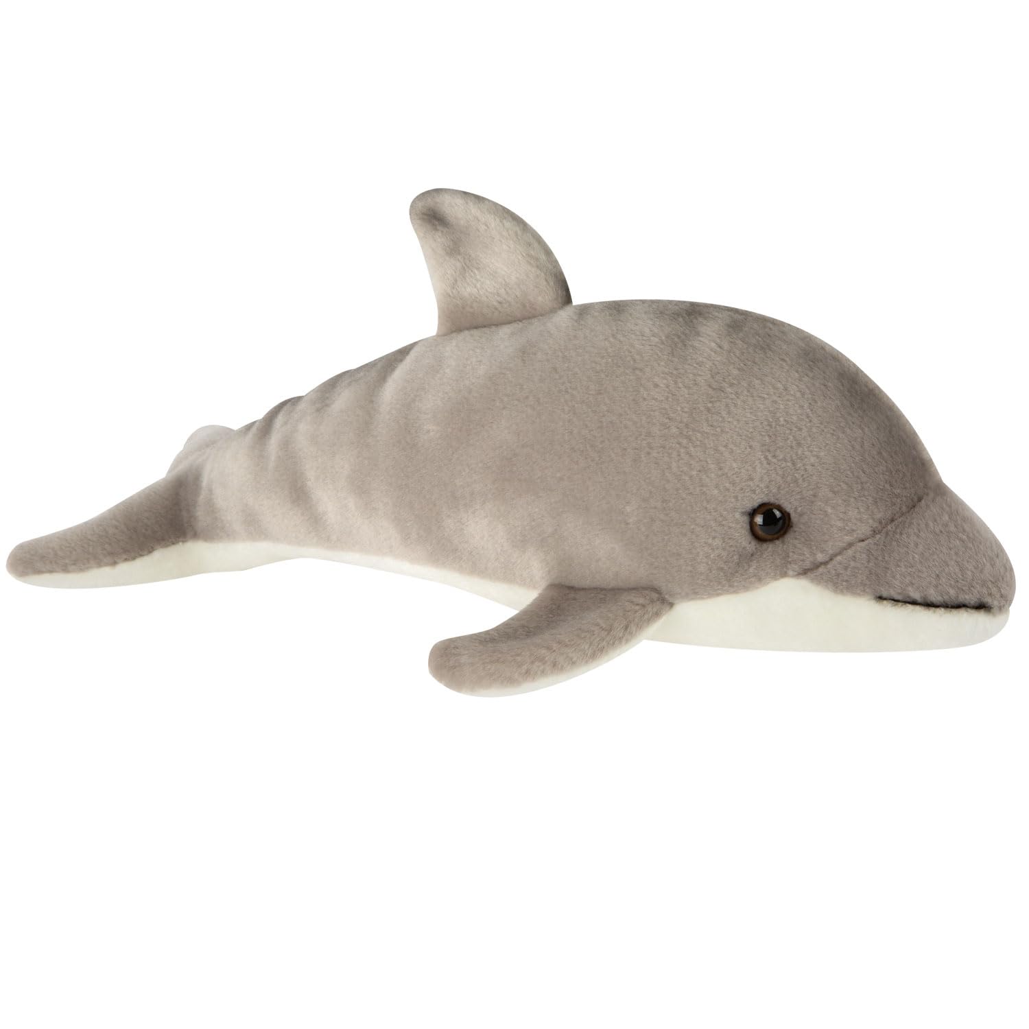 VFM - Dolphin Soft Toy Sealife Animal Plush Cuddly Soft Furry Fluffy Stuffed Toy Plush Toy Cute Stuffed Plushie, Gifts for Birthday, Valentine's Day Christmas- 30cm Grey Dolphin