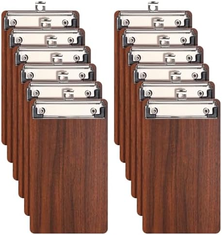 6 Pack Small Clipboards 5.91 X 3.94 Inch, Mini Clipboard, A6