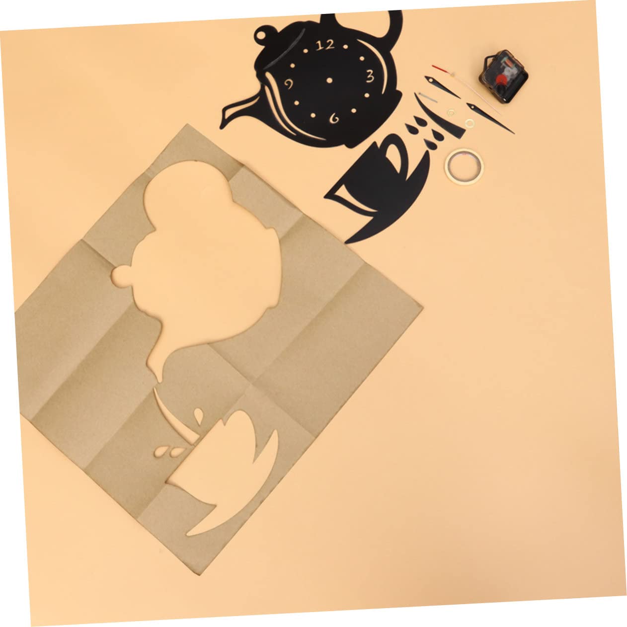 2 pezzi Reloj De Pared Orologio da parete digitale per la decorazione domestica di arte Orologio da parete Decorazioni per la casa per la casa Vassoi di cenere con coperchi Orologi da parete digitali