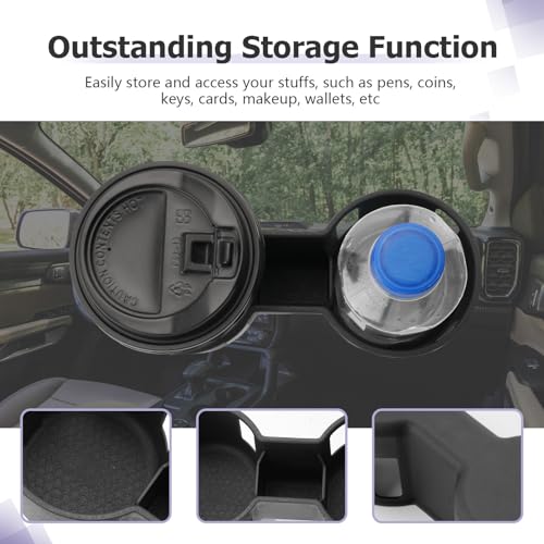 Image of 2025 2026 Ranger Center Console Cup Holder Compatible with 2024 2025 2026 Ford Ranger Accessories Center Console Silicone Cup Holder Insert Ranger 2026 Accessories (NOT for Manual /Automatic Version)