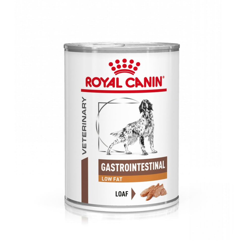 Royal Canin Veterinary Gastrointestinal Low Fat Mousse | 12 x 420 g | Diät-Alleinfuttermittel für ausgewachsene Hunde | Zur Unterstützung der Verdauung und bei Übergewicht