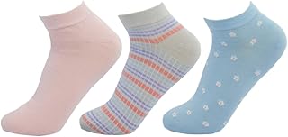 سولو مجموعة شرابات عصرية للاحذية الرياضية للنساء من 3 قطع، مقاس واحد - 6221336223442