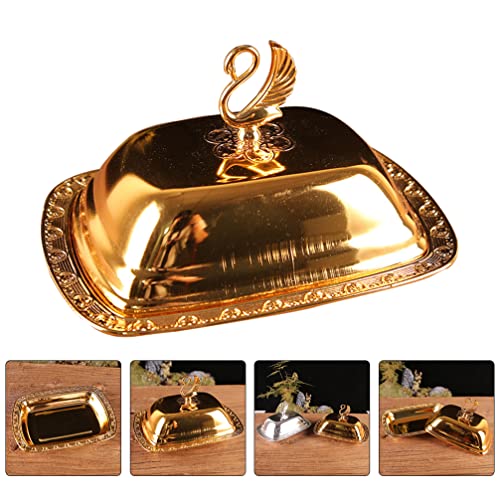 Yardwe Prato De Lanche Prato De Aperitivo Doce De Festa Recipientes De Bolo Com Tampas Travessas De