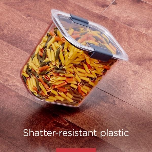 Image of Rubbermaid Brilliance Pantry, Clear and Airtight Food and Pantry Storage Containers two sets of 7 pieces (14 piece set total)