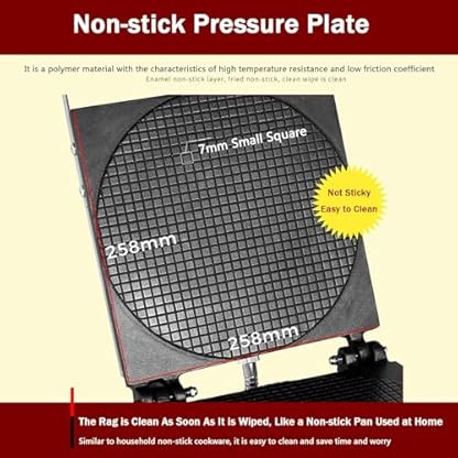 NGARY Professionelles Waffeleisen, 1750 W, Elektrisches Waffeleisen Mit Antihaftbeschichtung, Temperaturbereich Von 50 ℃ Bis 300 ℃ Und Zeiteinstellung, Für Selbstgemachte DIY-Eistüten – Bild 5