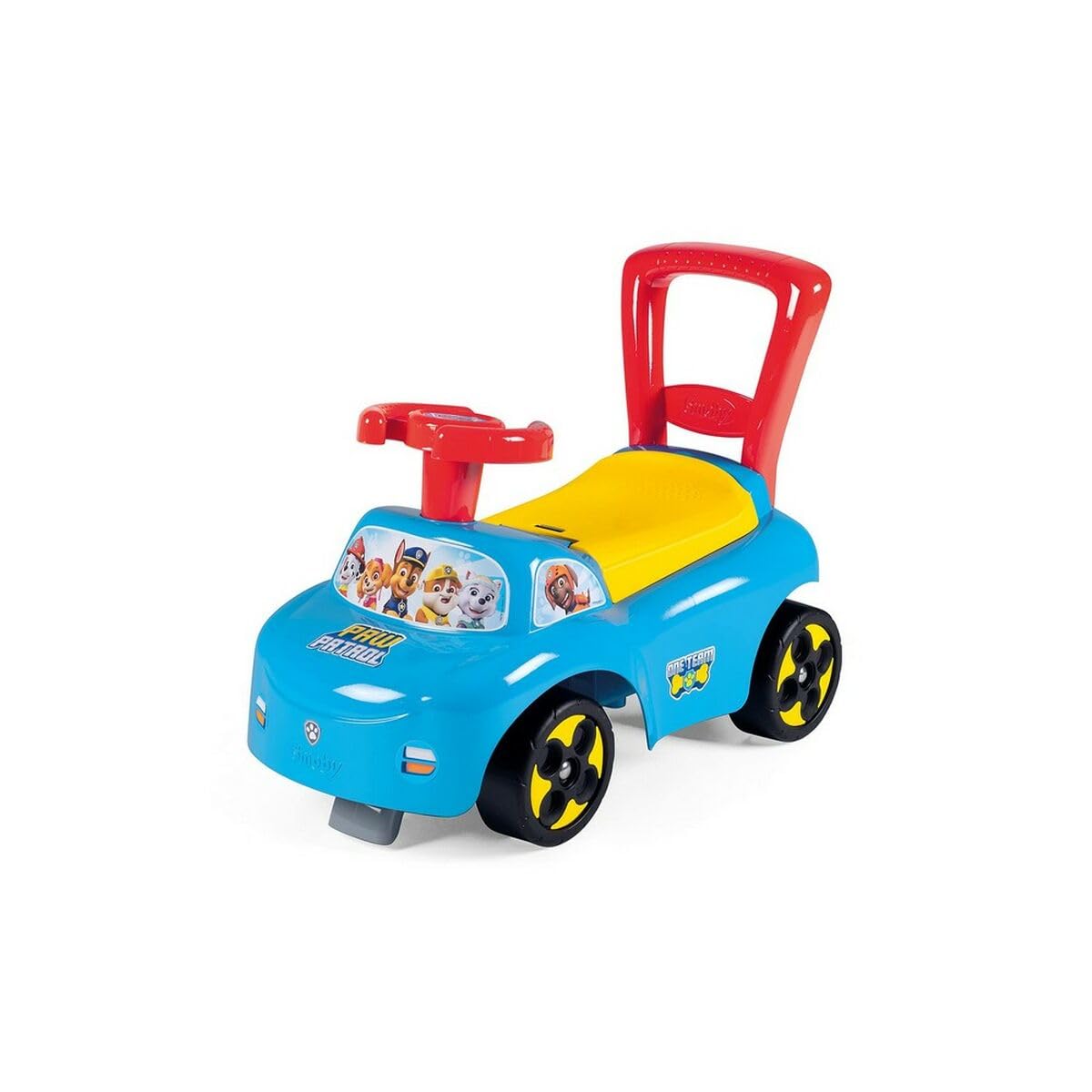 Smoby - Pat'Patrouille - Porteur Auto - Fonction Trotteur - pour Enfant Dès 10 Mois - Coffre à Jouets - 720531