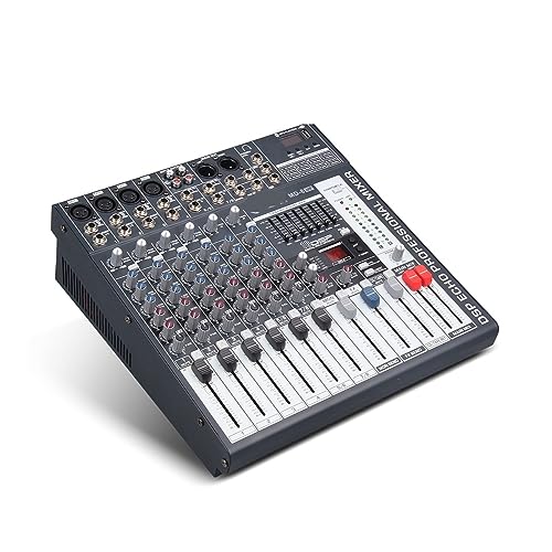 Controlador de DJ de audio digital mezclador de 8 canales con ranura USB de alimentación fantasma...