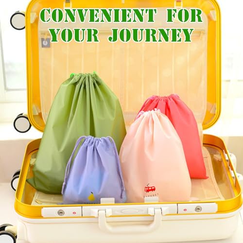 24 Waterproof Drawstring Bags, 3 Sizes for Swimming, Fitness, Pool and Beach, Colorful Travel Organizer for Wet Clothes, Shoes, Toiletries, Cosmetic Drawstring Bag3