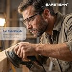 12Pack Clear Safety Glasses, Bulk Pack Safety Goggles Adjustable Temples ANSI Z87.1 Scratch Impact Resistant UV Protection Protective Goggles Full Coverage with Side Shields for Work Lab Construction