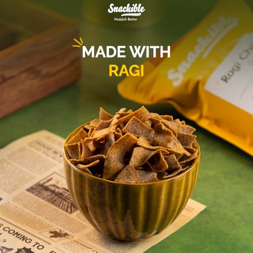 Snackible MU(N) CH BETTER HONMICON Snackible Mu(N) Ch Better Peri Peri Ragi Chips-55 Gm (Pack Of 3)